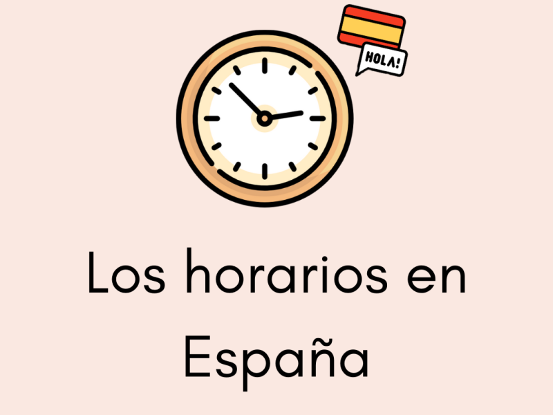 Los horarios en España