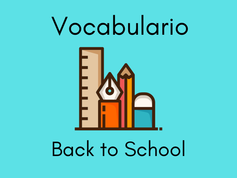 Vocabulario Back to School