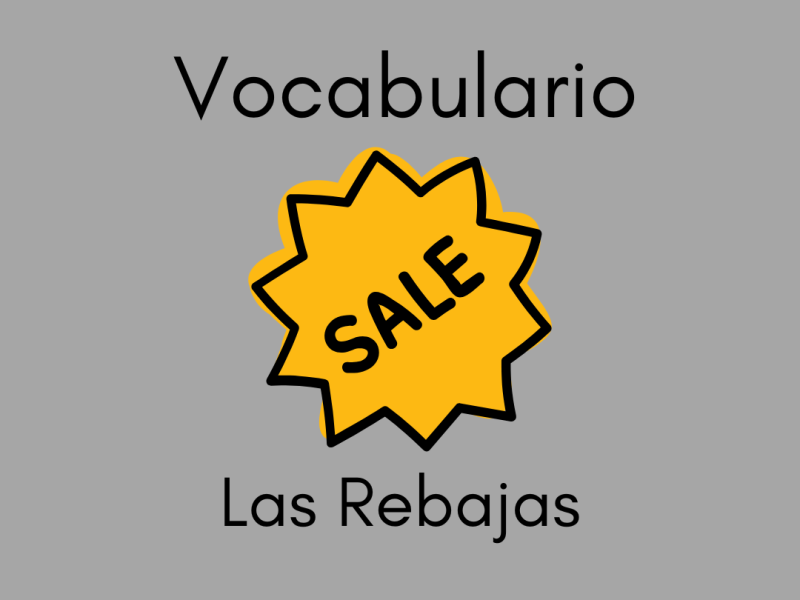 Vocabulario español  sobre las rebajas
