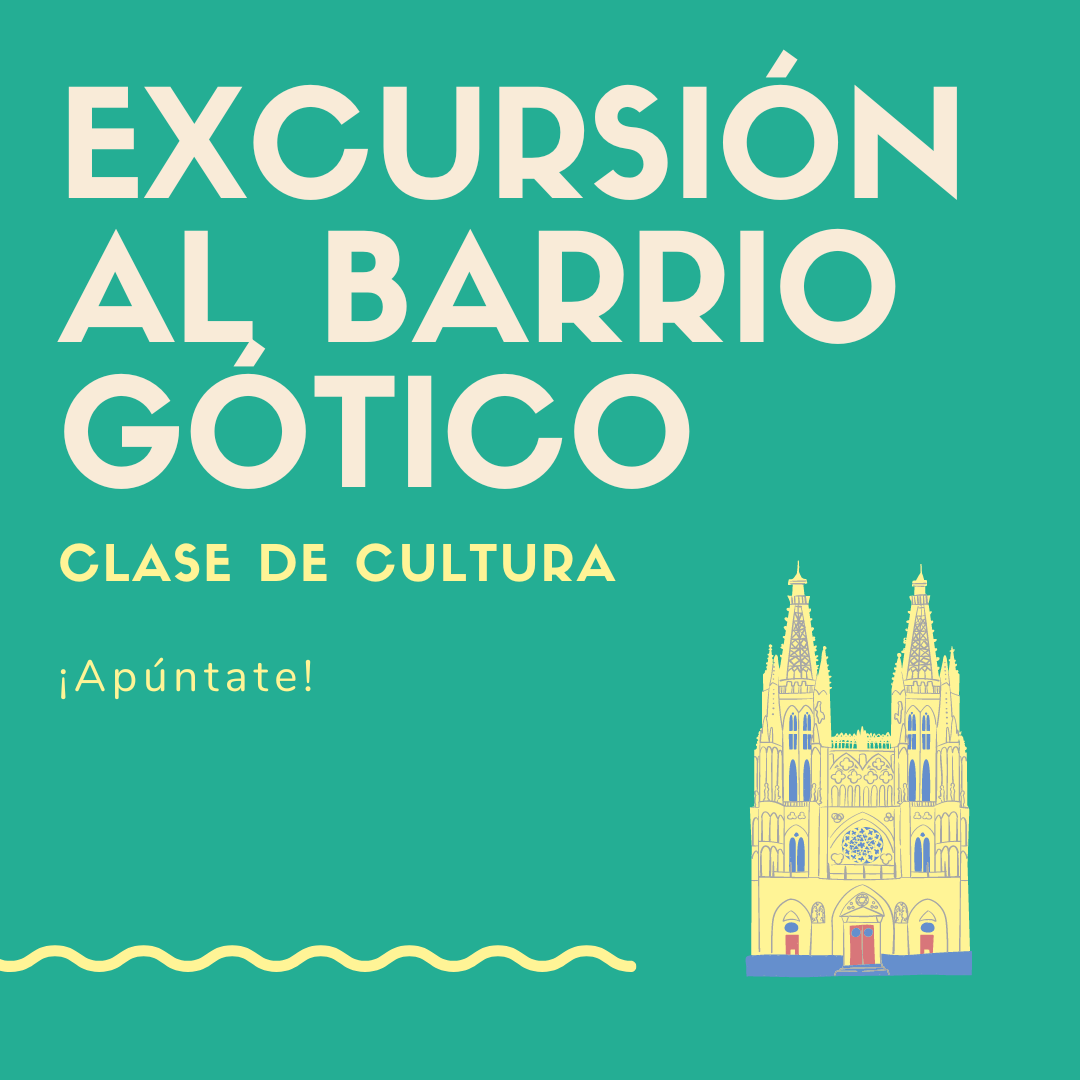Cartel de la Excursión por el barrio gótico de Barcelona